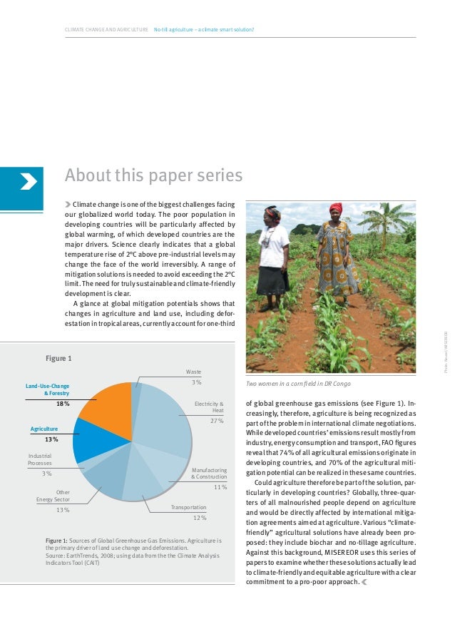 No-Till Agriculture: A Climate Smart Solution