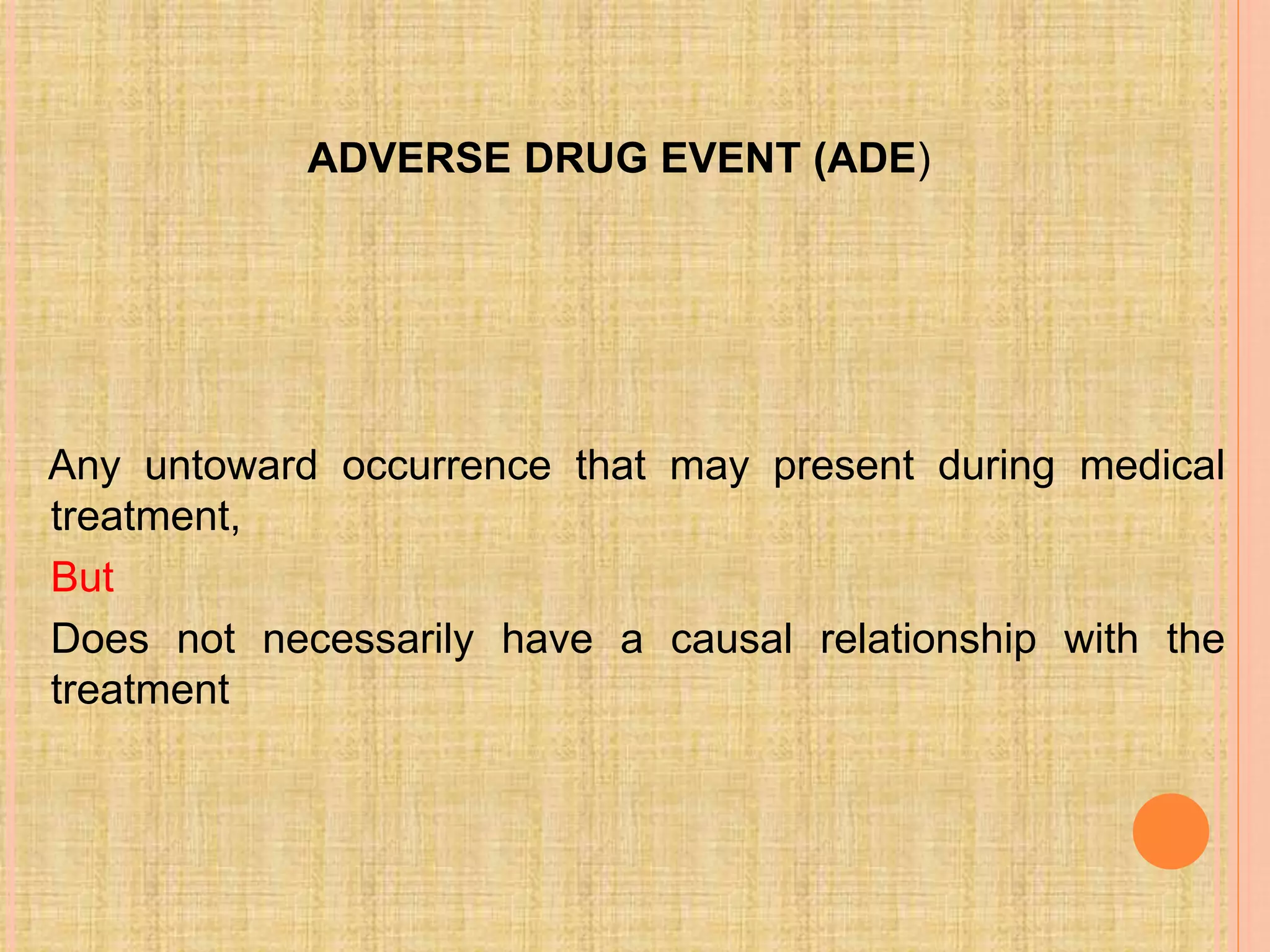 Adverse Drug Reaction - Pharmacology | PPT