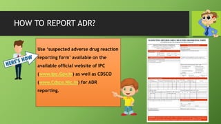 ADVERSE DRUG REACTION REPORTING .pptx