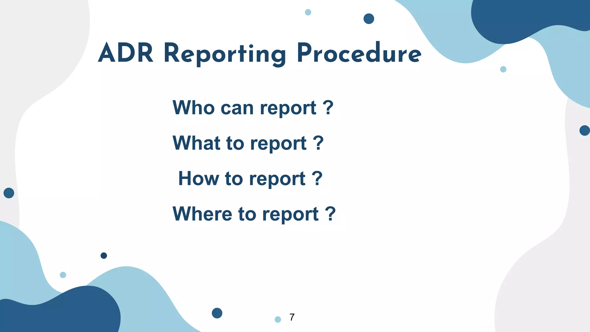 ADR reporting tools in india | PPTX