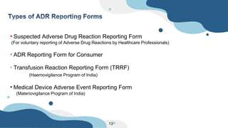 ADR reporting tools in india | PPTX