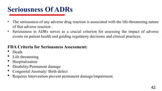 Adverse Drug Reactions: Classification, Monitoring, and Reporting | PPTX