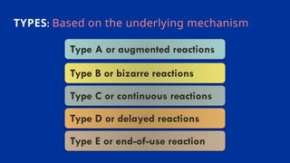 Comprehensive Overview of Adverse Drug Reactions and Their Clinical ...