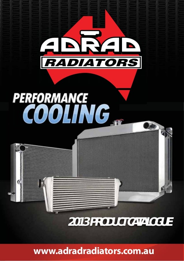 Adrad Performance Cooling 2013 Catalog