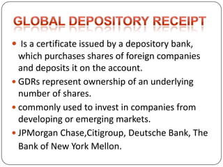 ADR & GDR | PPTX