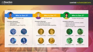 AdReaction Gen X, Y and Z - Engaging across generations | PPTX