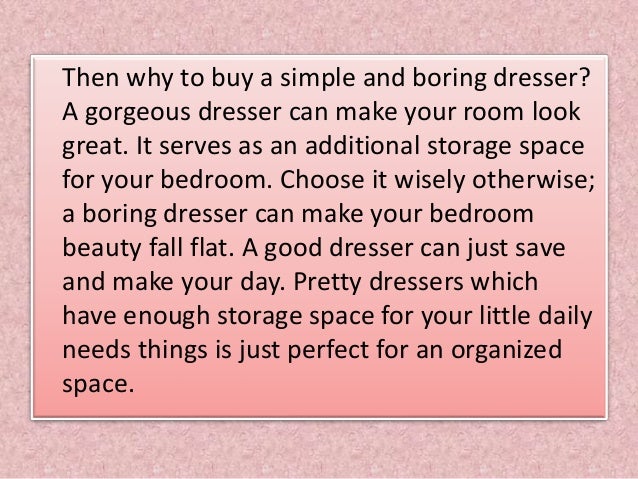 A Dreamy Dresser For Your Dreamy Bedroom