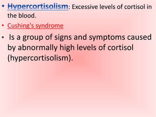 hypothalamus , pituitary and adrenal glands | PPTX