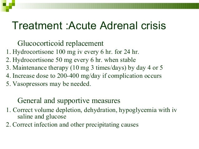 adrenal insufficiency treatment adrenal insufficiency treatment