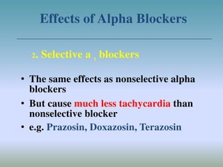 Adrenal receptors antagonist | PDF