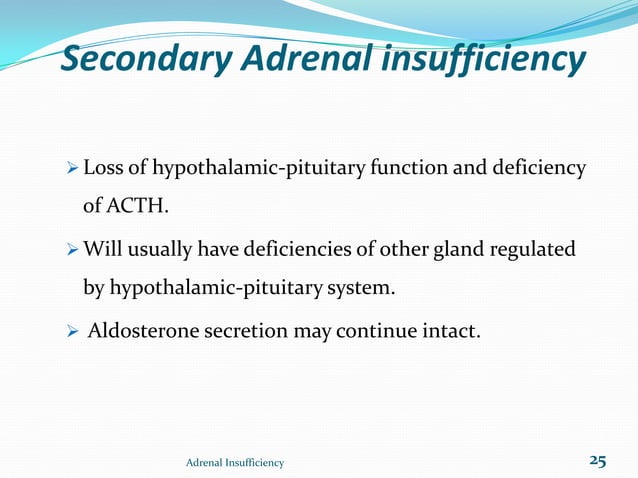 Adrencortical hypofunction | PPT