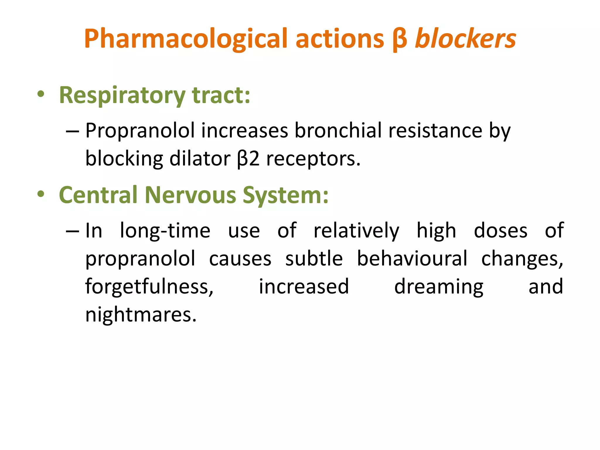 Adrenergic drugs β adrenergic blocker | PPTX