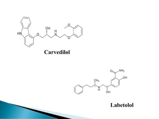 Carvedilol
Labetolol
 