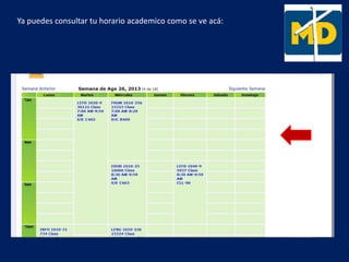 Ya puedes consultar tu horario academico como se ve acá:
 