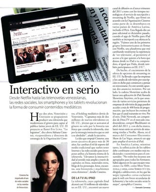 Adriana Cisneros - Entrevista Revista G del diario Gestión de Perú