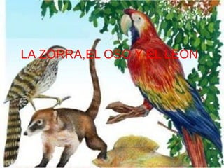 LA ZORRA,EL OSO Y EL LEON
 