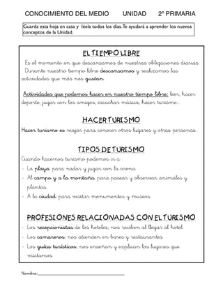 Conocimiento del medio I 2ºprimaria