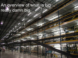 An overview of what is big…
really damn big
 