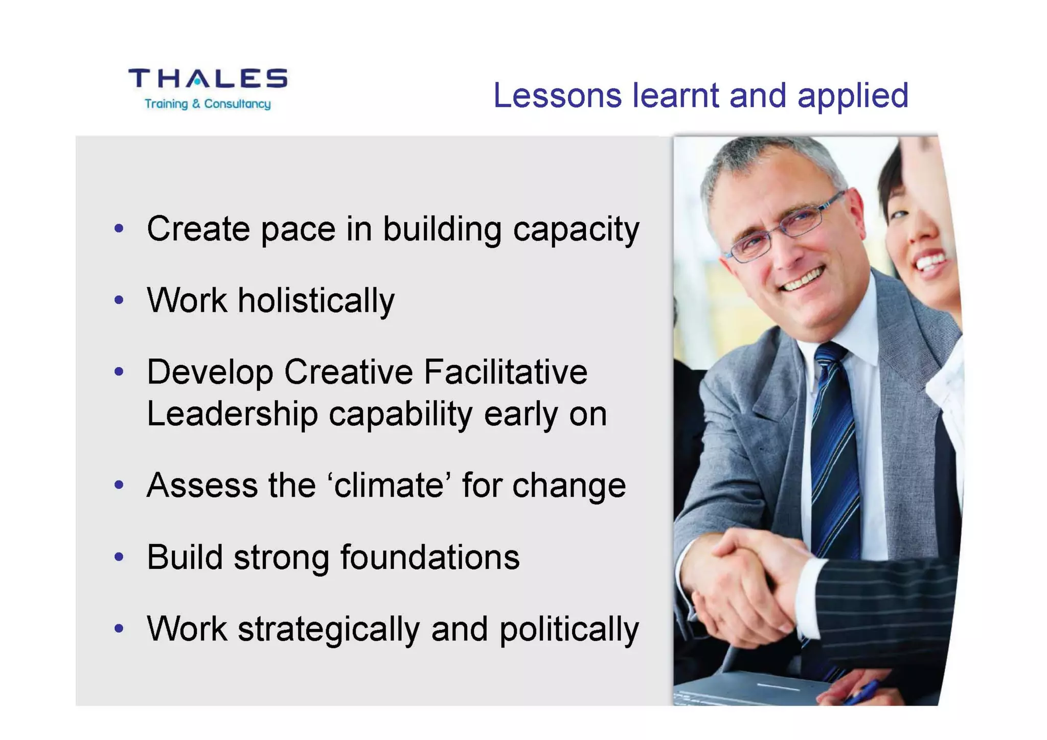 The Role of L&D in Supporting Change and Transformation Programmes