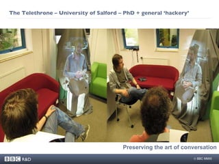 The Telethrone – University of Salford – PhD + general ‘hackery’  Preserving the art of conversation 