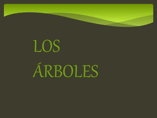 LOS 
ÁRBOLES 
 