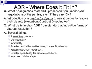 Alternative Dispute Resolution (ADR) Lechter Pros and Cons | PPT