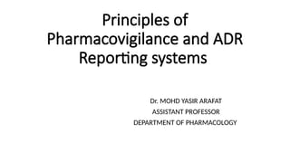 Comprehensive Principles of Pharmacovigilance and Adverse Drug Reaction ...