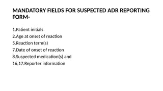Comprehensive Principles of Pharmacovigilance and Adverse Drug Reaction ...