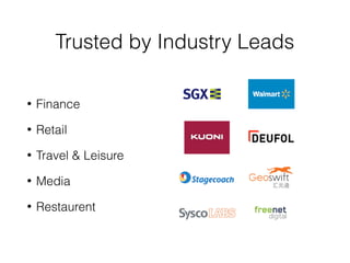 Trusted by Industry Leads
• Finance
• Retail
• Travel & Leisure
• Media
• Restaurent
 