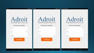 Adroit mobile app
