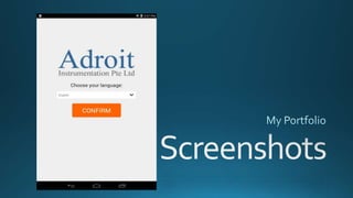 Adroit mobile app