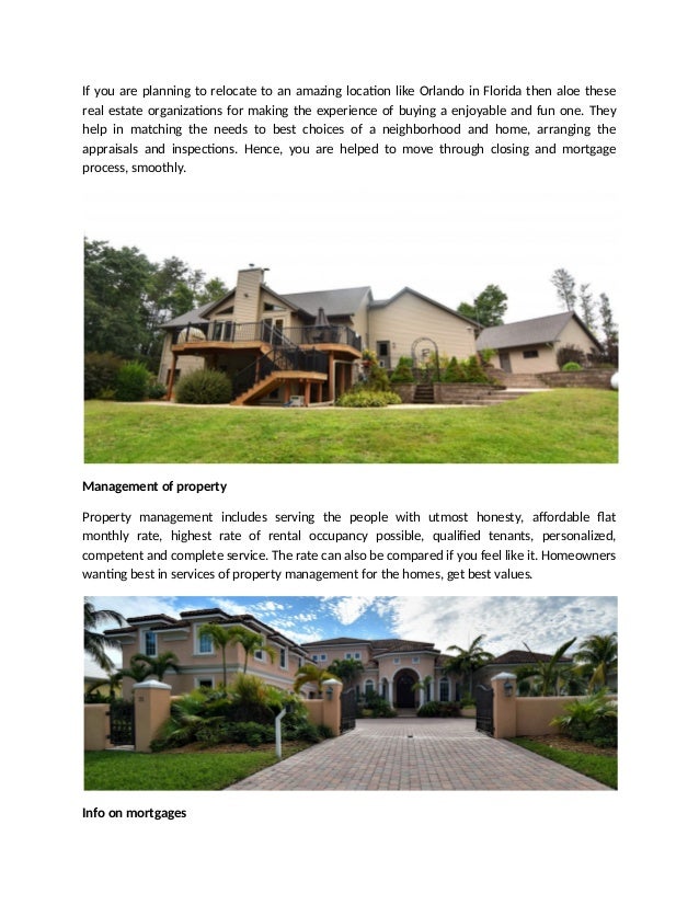 A Dr Phillips Real Estate Company is a dream for the sellers and buyers of property