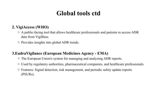 ADR REPORTING TOOLS in pharmacy care presentation | PPTX