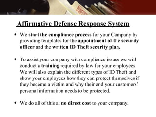 <ul><li>We  start the compliance process  for your Company by providing templates for the   appointment of the security of...