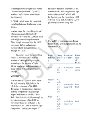 LDR(4 KOHM in ambient light)  - 2Nos.
