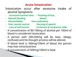 alcoholic dependance syndrome and substance use disorders | PPTX