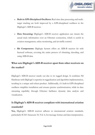 ADS-B Receiver from Digilogic Systems Pvt.Ltd