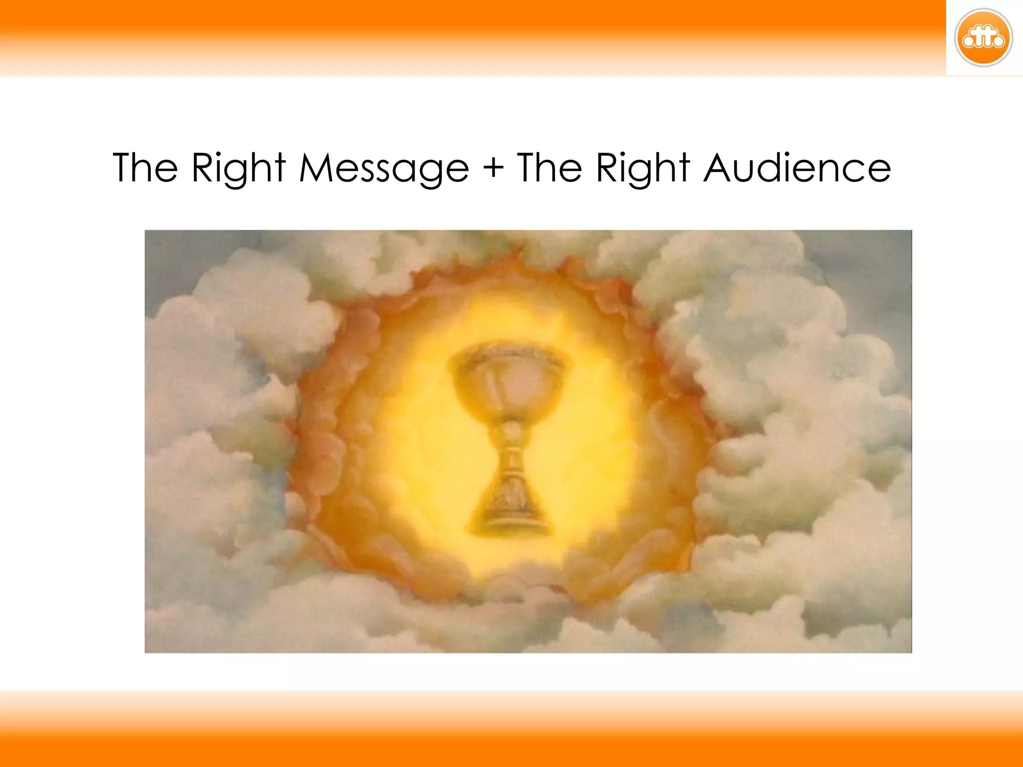 The Right Message + The Right Audience 