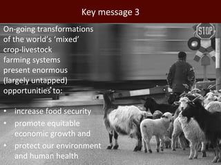 Mixed crop-livestock systems: Indispensable means to achieving global food and nutritional security