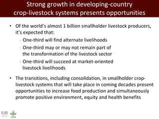 Mixed crop-livestock systems: Indispensable means to achieving global food and nutritional security