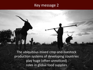 Mixed crop-livestock systems: Indispensable means to achieving global food and nutritional security