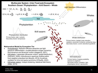19 Nov 2022
Quantum Information 78
Ice
Phytoplankton
Whales
Krill swarm
Krill distribution
Whale distribution
Phytoplankto...