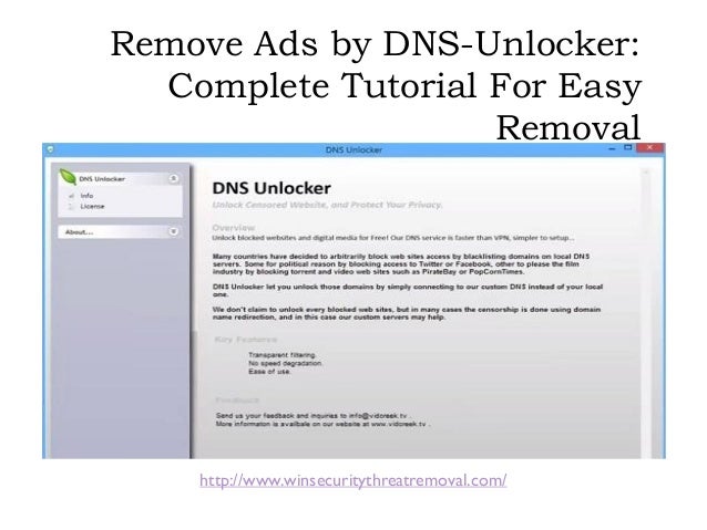 eliminate dns unlocker ads know how to remove dns unlocker ads how to remove dns unlocker