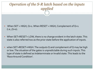 CLOCKED RESET DOMINANT SR-LATCH | PDF