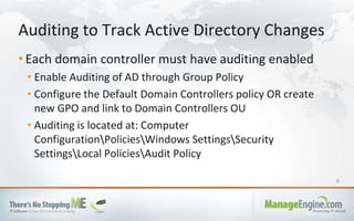 Active Directory security and compliance: Comprehensive reporting for ...