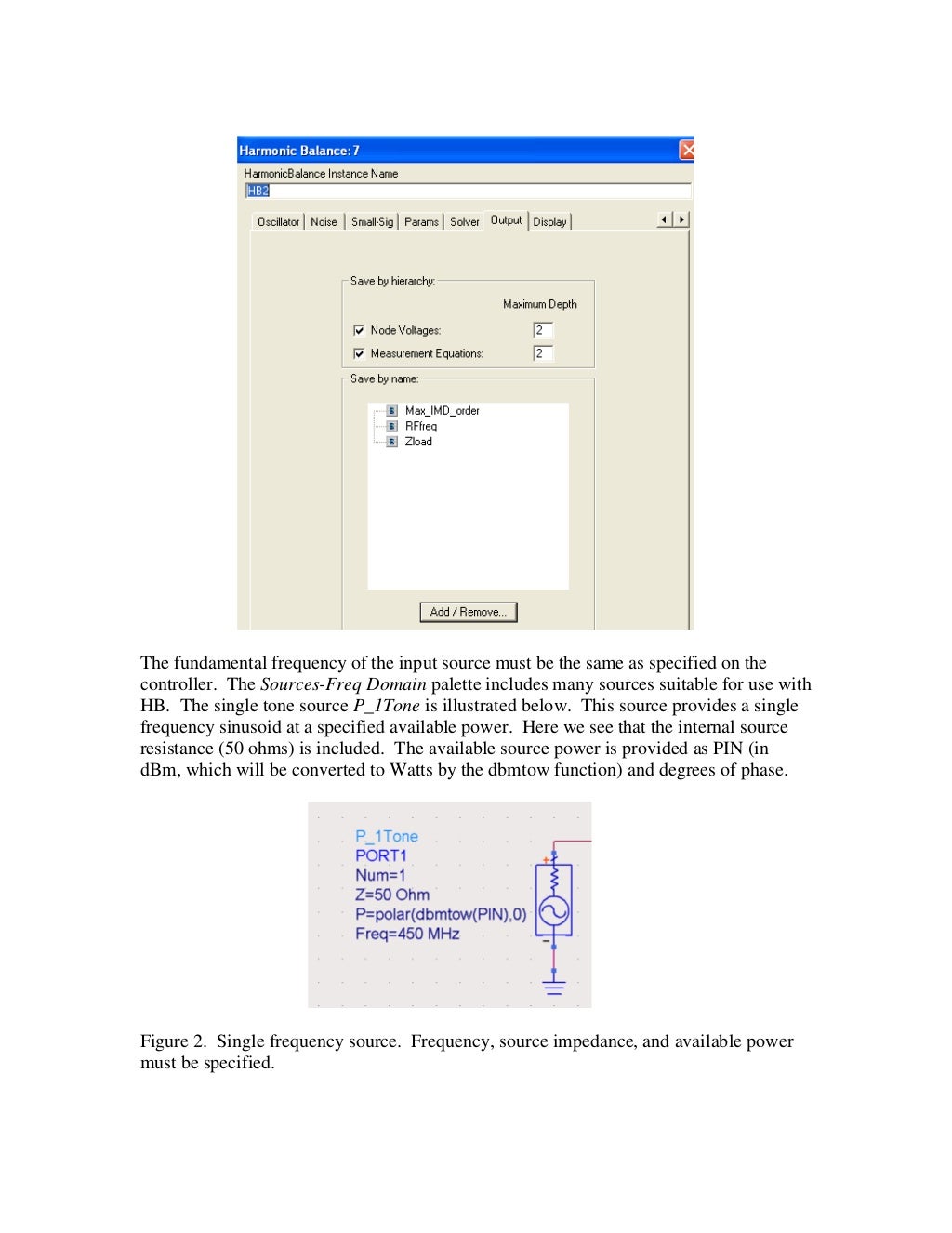 Ads harmonic balance