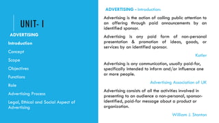 ADVERTISING AND SALES MANAGEMENT PRESENTATIONBY DSC | PPTX