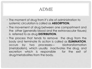 BIOPHAMACEUICS- UNIT 1- DRUG ABSORPTION