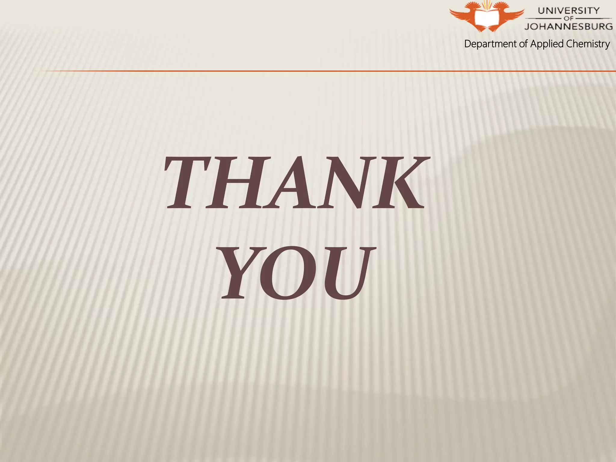 Department of Applied Chemistry
THANK
YOU
 