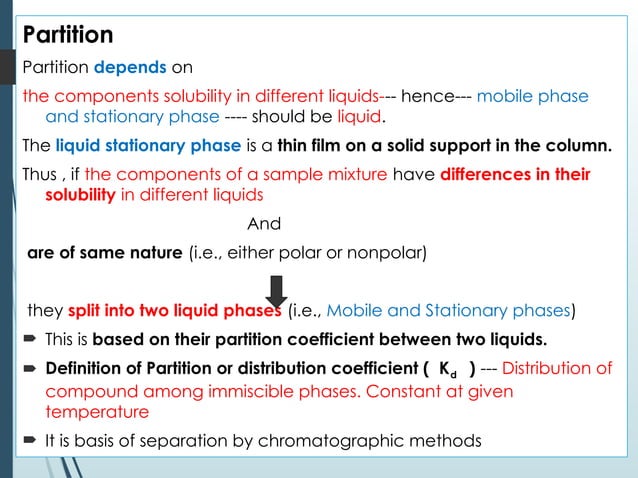 Adsorption and partition column chromatography.pptx | Chemistry | Science